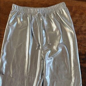 Kids Silver Dance Costume Pants Size 10